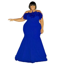 Load image into Gallery viewer, Cap Point Blue / L Joelle Plus Size Party Club Evening Elegant Bodycon Dress
