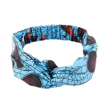 Load image into Gallery viewer, Cap Point Blue Lake African Print Stretch Bandana
