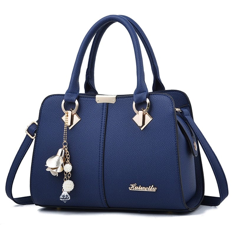 Cap Point Blue / One size Denise Designer Luxury Ladies Handbag Purse Shoulder Tote Bag