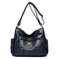 Cap Point Blue / One size Denise Genuine Brand Leather Designer Shoulder Crossbody HandBag