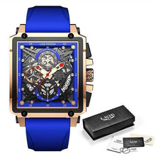 Load image into Gallery viewer, Cap Point Blue / One size Red Flame Montre Homme
