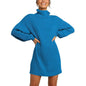 Cap Point Blue / S Jennifer Turtleneck Sweater Dress