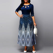 Load image into Gallery viewer, Cap Point Blue / S Josianne Elegant Scoop Neck Scoop Neck Maxi Dress
