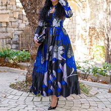 Load image into Gallery viewer, Cap Point Blue / S Thembekile Elegant African Print Maxi Dress
