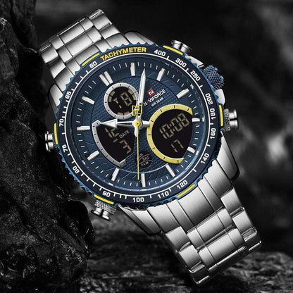 Cap Point Blue Steel Men Watch