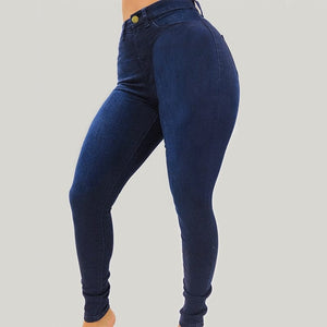 Cap Point blue / XL Street Fashion High Waisted Skinny Denim Jeans