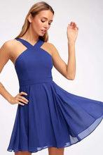 Load image into Gallery viewer, Cap Point Blue / XS Summer Style Cute Women Sexy Halter Dress
