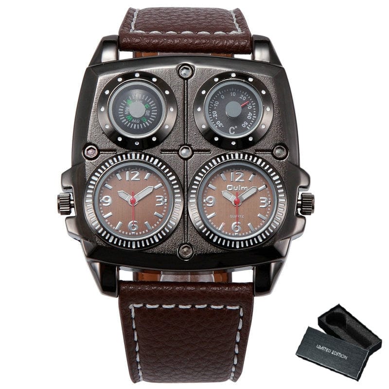 Cap Point Brown 1 Elegant General Pilot Wrist Watch