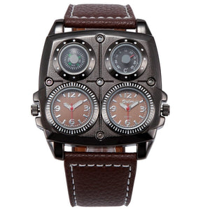 Cap Point Brown 2 Elegant General Pilot Wrist Watch