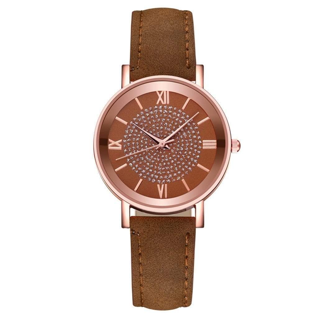 Cap Point Brown Fashion Women's Luxury  Quartz Watch