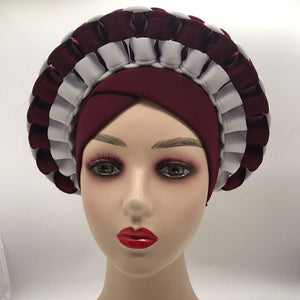 Cap Point brown / One Size Celia Adjustable Space Layer Turban Hat