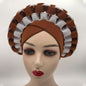 Cap Point Brown / One Size Celia Adjustable Space Layer Turban Hat