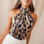 Cap Point Brown / S Sexy Off Shoulder Leopard Blouse