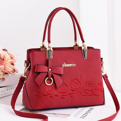 Cap Point Burgundy / 30cm Gertrude Luxury Designer Messenger Shoulder Handbag