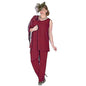 Cap Point Burgundy / 8 Elegant 3 Pieces Proud Mother The Bride Pant Suit
