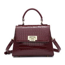 Load image into Gallery viewer, Cap Point Burgundy Fashion Luxury Leather  Shoulder Bag
