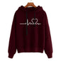 Cap Point Burgundy / S Melanie Spring Winter Long Sleeve Pullover Hoodies