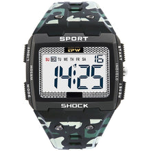 Load image into Gallery viewer, Cap Point Camouflage Multifunction Digital Men&#39;s Sports Watch

