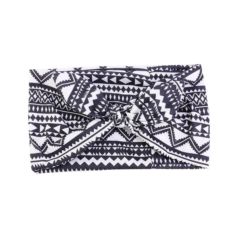 Cap Point Cap Black white African Print Stretch Bandana