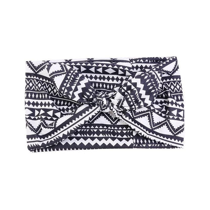 Cap Point Cap Black white African Print Stretch Bandana