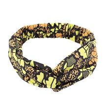 Load image into Gallery viewer, Cap Point Cap Black yellow African Print Stretch Bandana
