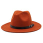 Cap Point caramel Classic British Fedora Men Women Woolen Winter Felt Jazz Hat