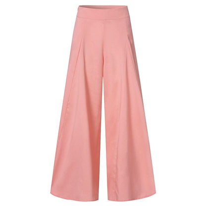 Cap Point Carmen Elegant High Waist Wide Leg Vintage Flare Trousers
