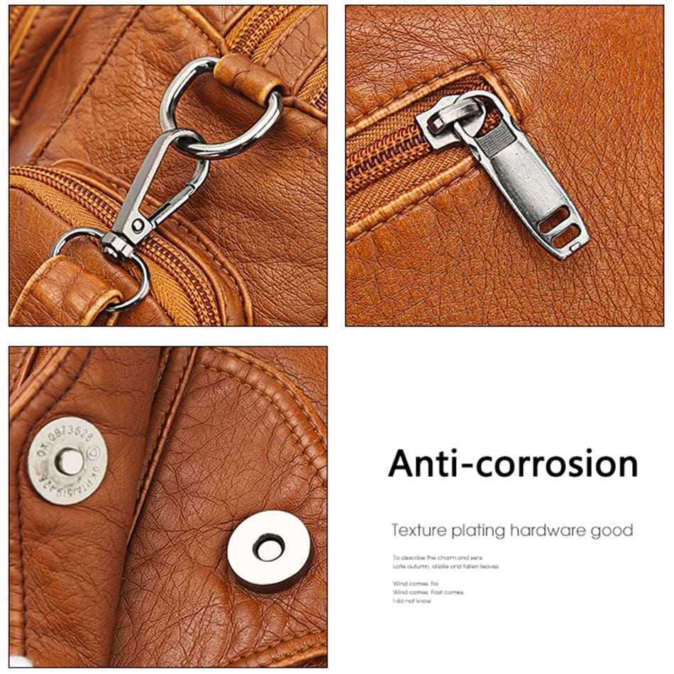 Cap Point Caroline Vintage High Quality Leather Luxury Handbag