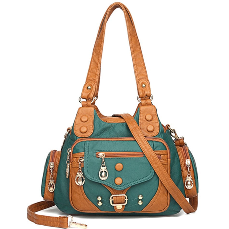 Cap Point Caroline Vintage High Quality Leather Luxury Handbag