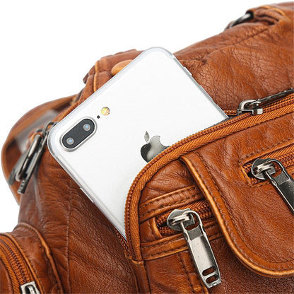 Cap Point Caroline Vintage High Quality Leather Luxury Handbag