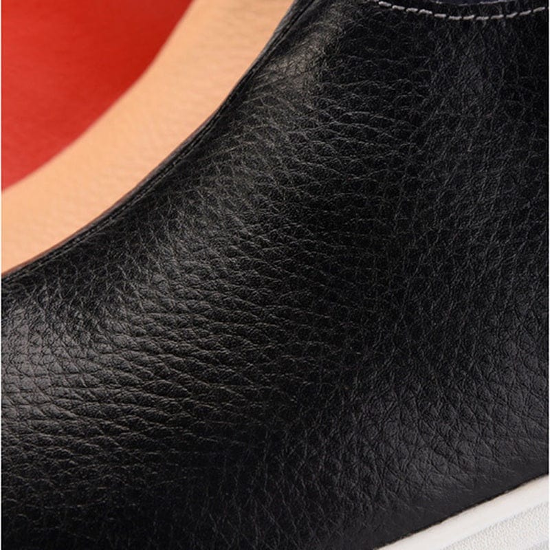 Cap Point Casual Platform Wedges Sandals Leather Swing Peep Toe