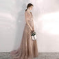 Cap Point Champagne pink / L Anaella Wedding Banquet Evening Dress