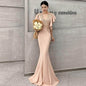 Cap Point Champagne / 2XL Salome High-end Stylish Evening Dress