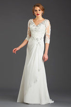 Load image into Gallery viewer, Cap Point Chantale Half Sleeve Chiffon Lace Wedding Mother Of The Bride Dress
