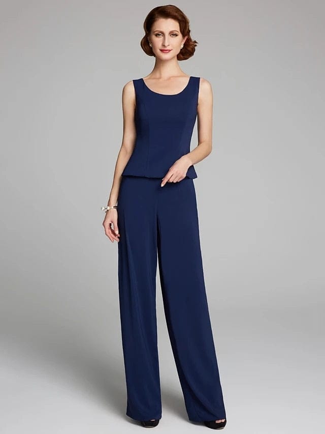 Cap Point Cheryl Mother Of The Bride Pantsuit With Lace Sequin Jacket