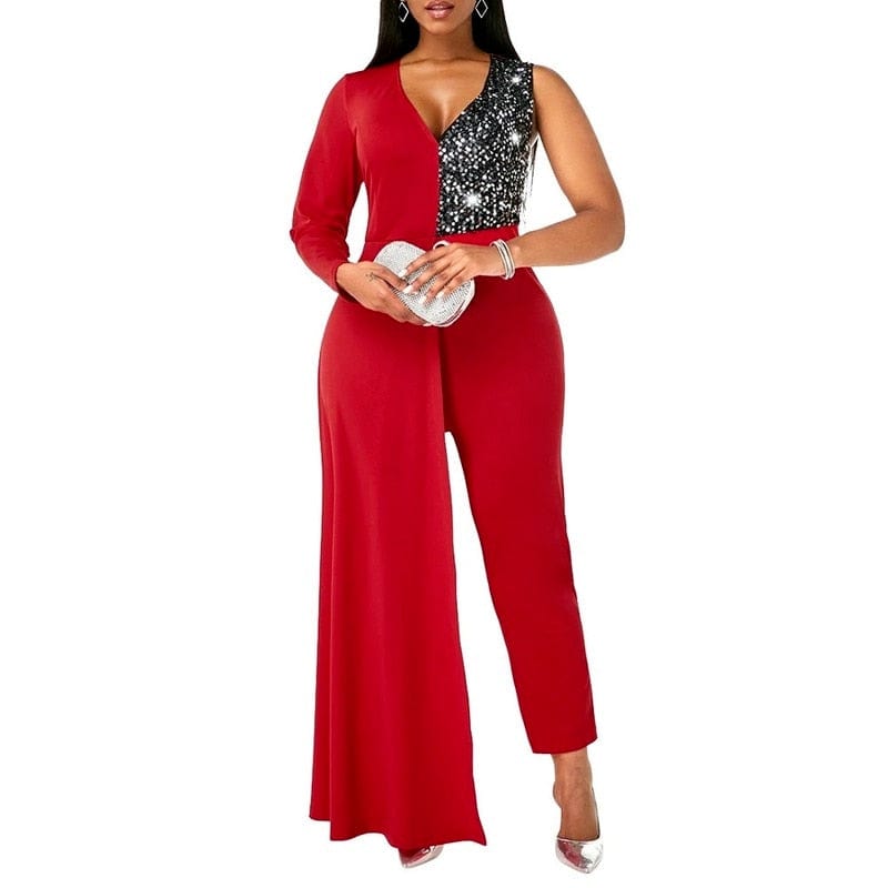 Cap Point Ciaburri Sequin party jumpsuit
