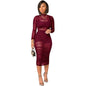 Cap Point Claret / S Raissa See Through Mesh Short Mini Dress