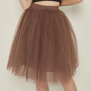 Cap Point coffee / One Size Party Train Puffy Tutu Tulle Wedding Bridal Bridesmaid Skirt