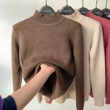 Load image into Gallery viewer, Cap Point Coffee / S Women  Elegant Thick Warm Long Sleeve KnittedTurtleneck Sweater
