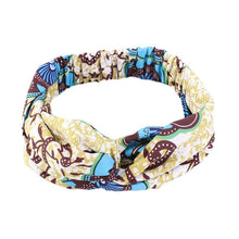 Load image into Gallery viewer, Cap Point Coffee yellow African Print Stretch Bandana
