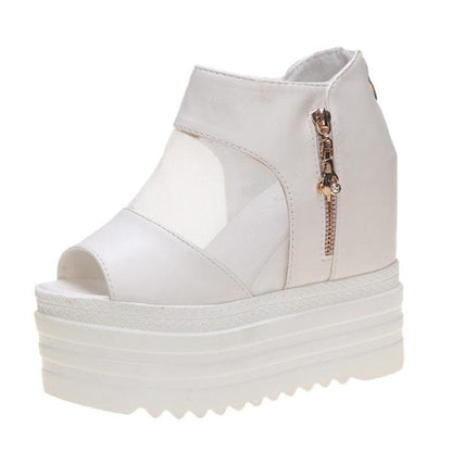 Cap Point Colette High-heeled Muffin Thick-bottom Fish Mouth sandals