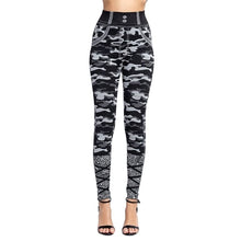 Load image into Gallery viewer, Cap Point Color 17 / XXXL High Waist Imitation Jean Running Leggings
