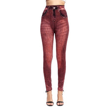 Load image into Gallery viewer, Cap Point Color 3 / XXXL High Waist Imitation Jean Running Leggings
