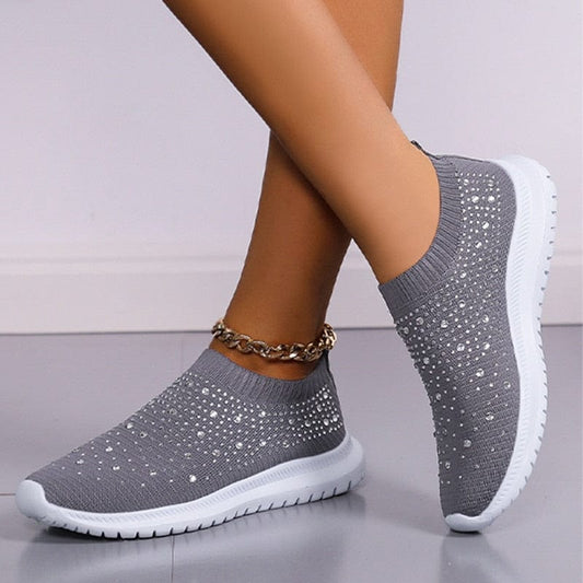 Cap Point Comfortable Soft Bottom Breathable Mesh Flat Sneakers