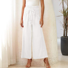 Load image into Gallery viewer, Cap Point Comfy Workout Elastic High Waist Bowknot Wide Leg Pants

