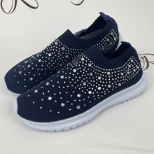 Load image into Gallery viewer, Cap Point dark blue / 5 Comfortable Soft Bottom Breathable Mesh Flat Sneakers
