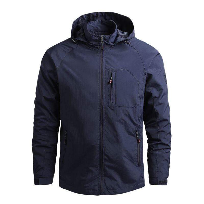 Cap Point Dark Blue / S Alvera Waterproof Hooded Windbreaker Coat