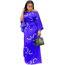 Load image into Gallery viewer, Cap Point Dark Blue / S Jenny High-end Slash Neck Full Sleeve Chiffon Maxi Dress
