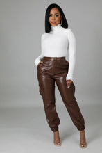 Load image into Gallery viewer, Cap Point Dark brown / S Megan PU Leather Matching Elegant Two Piece Long Sleeve Top Coat
