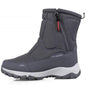 Cap Point dark grey / 5.5 Men's Hiking Snow Boots with Warm Velor Side Zipper